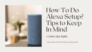 how to do alexa setup tips to keep in mind