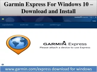 Garmin Express For Windows 10 – Download and Install
