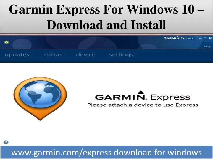 garmin express for windows 10 download and install