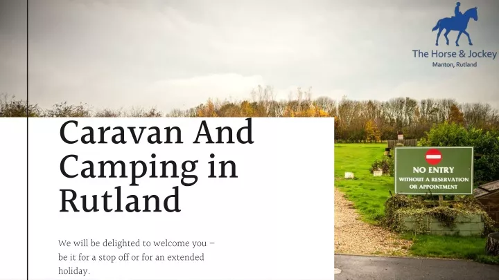 caravan and camping in rutland