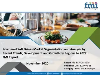 Powdered Soft Drinks Market Professional Survey, Demand, Growth, Shares, Opportunities and Forecast to 2027