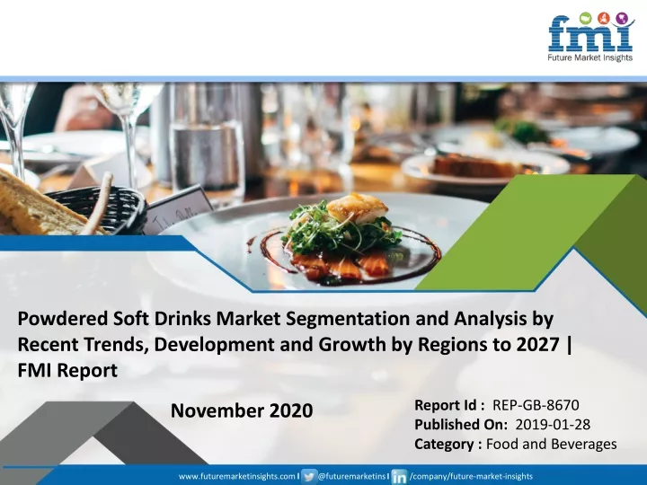 powdered soft drinks market segmentation