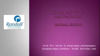 Medical Gas Outlet Manufacturers Randall Groups (www.randallgroups.com)