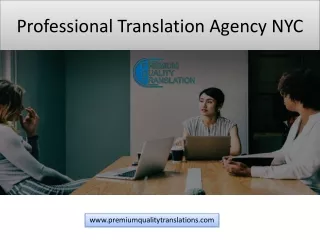 Professional Book Translation Agency