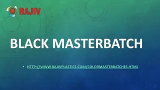 black masterbatch