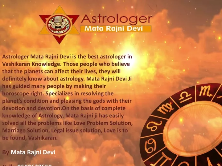 astrologer mata rajni devi is the best astrologer