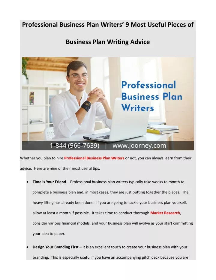 professional business plan writers 9 most useful