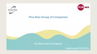 plus max group of companies