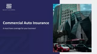 Commercial auto insurance
