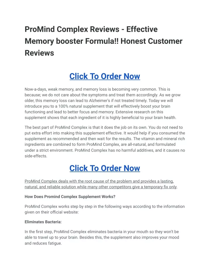 promind complex reviews effective memory booster