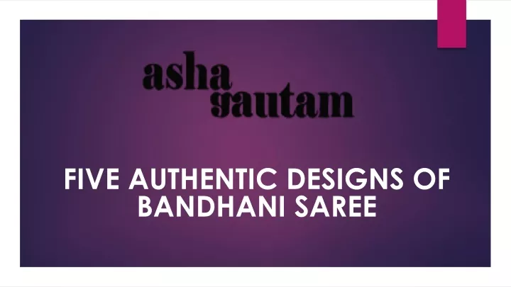 five authentic designs of bandhani saree