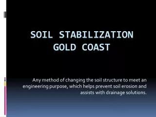 Soil Stabilization Gold Coast-QLD Shotcrete Services
