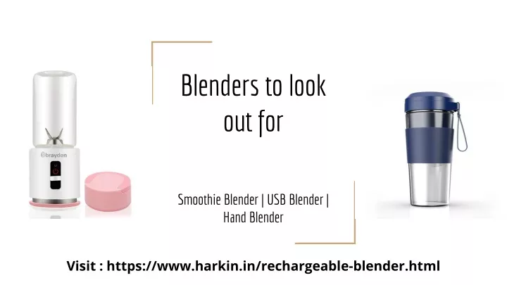 blenders to look out for