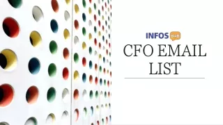 CFO Mailing List | CFO Email List | CFO Email Database | Infos B4B