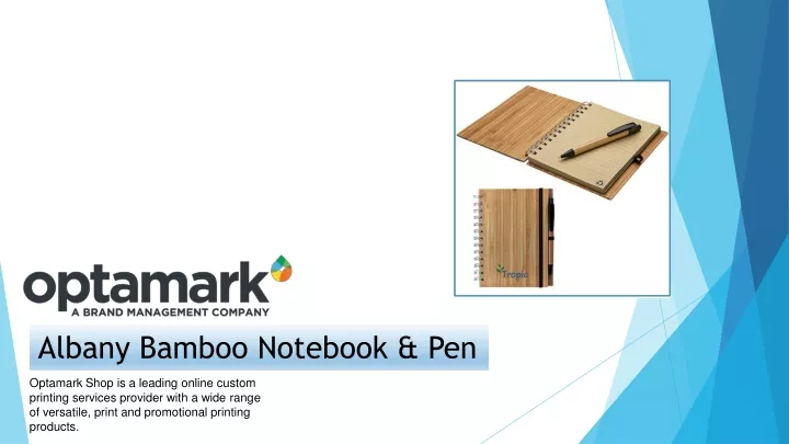 albany bamboo notebook pen