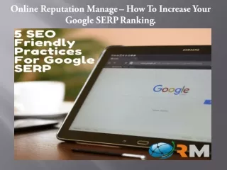 online reputation manage how to increase your