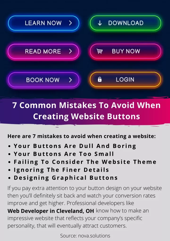 7 common mistakes to avoid when creating website