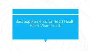 Best Supplements for Heart Health | Heart Vitamins UK - kwaiheartcare.co.uk