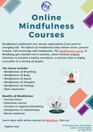 Online Mindfulness Courses | MindEasy