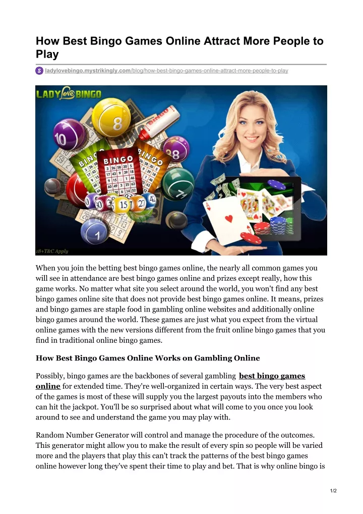 how best bingo games online attract more people