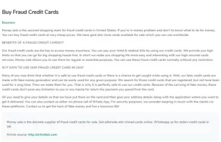 Buy Fraud Credit Cards