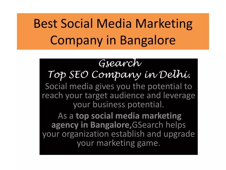best social media marketing company in bangalore