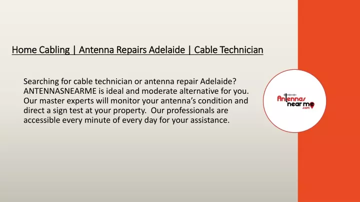 home cabling antenna repairs adelaide cable
