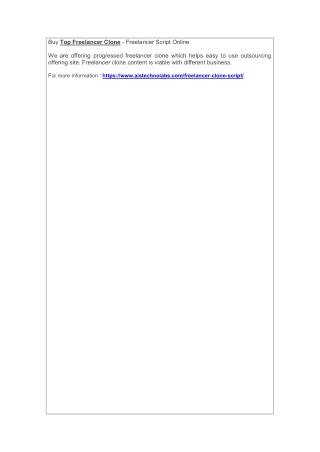 buy top freelancer clone freelancer script online