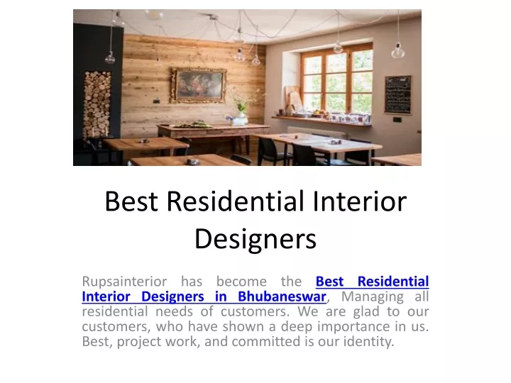 best residential interior designers