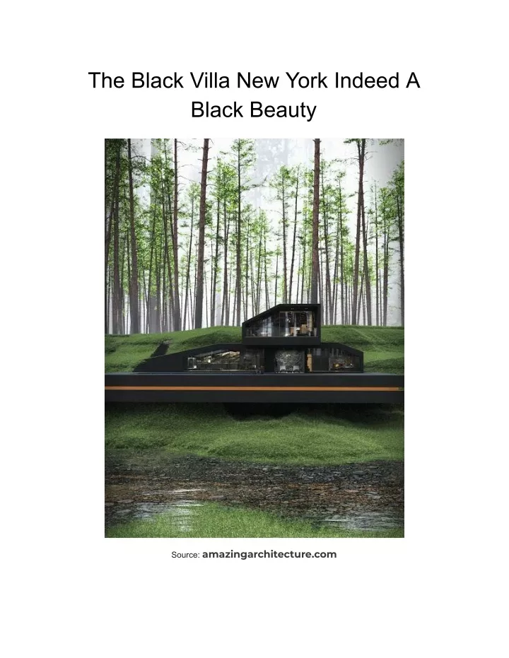 the black villa new york indeed a black beauty