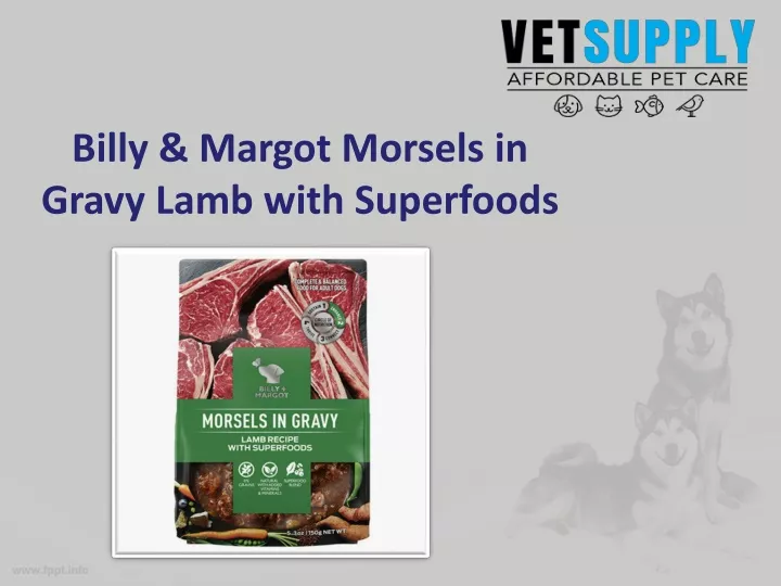 billy margot morsels in gravy lamb with superfoods