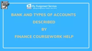 bank and types of accounts