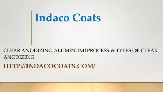 Clear Anodizing Aluminum|Process & Types of Clear Anodizing  - PDF
