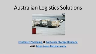 australian logistics solutions australian
