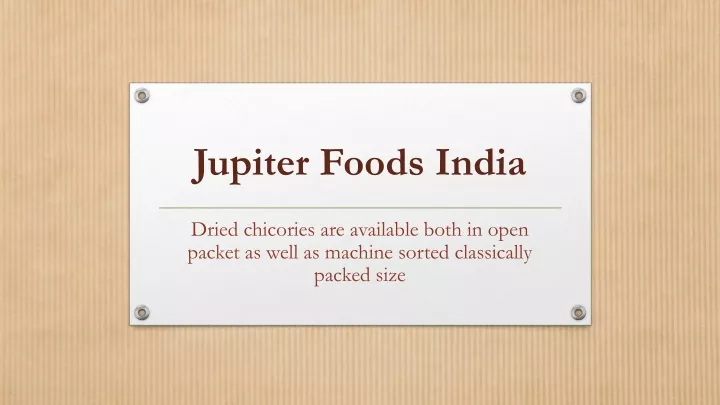 jupiter foods india