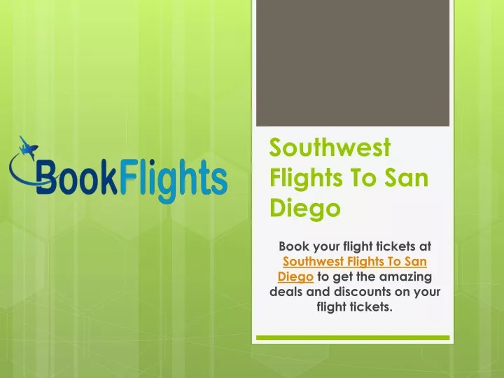 southwest flights to san diego