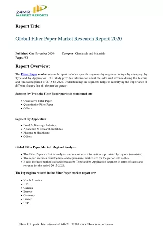 report title