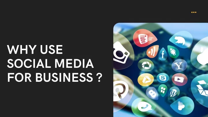 why use social media for business