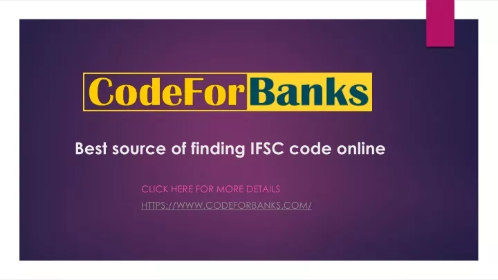 best source of finding ifsc code online