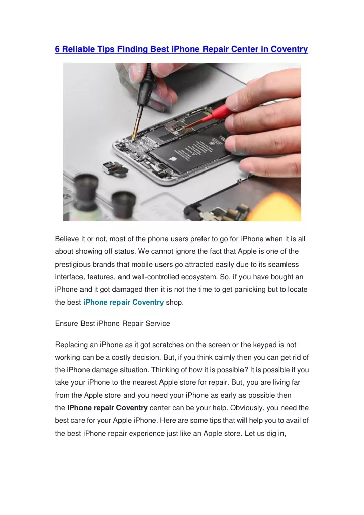 6 reliable tips finding best iphone repair center