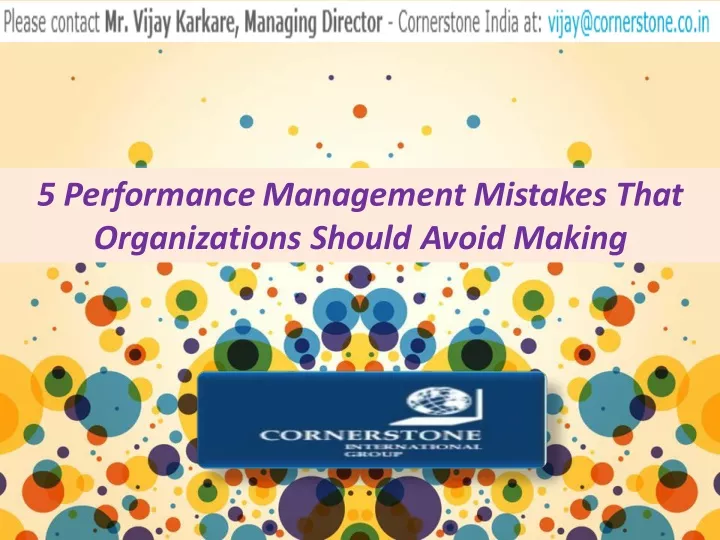 5 performance management mistakes that