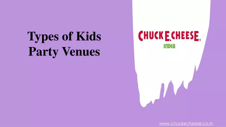 types of kids party venues