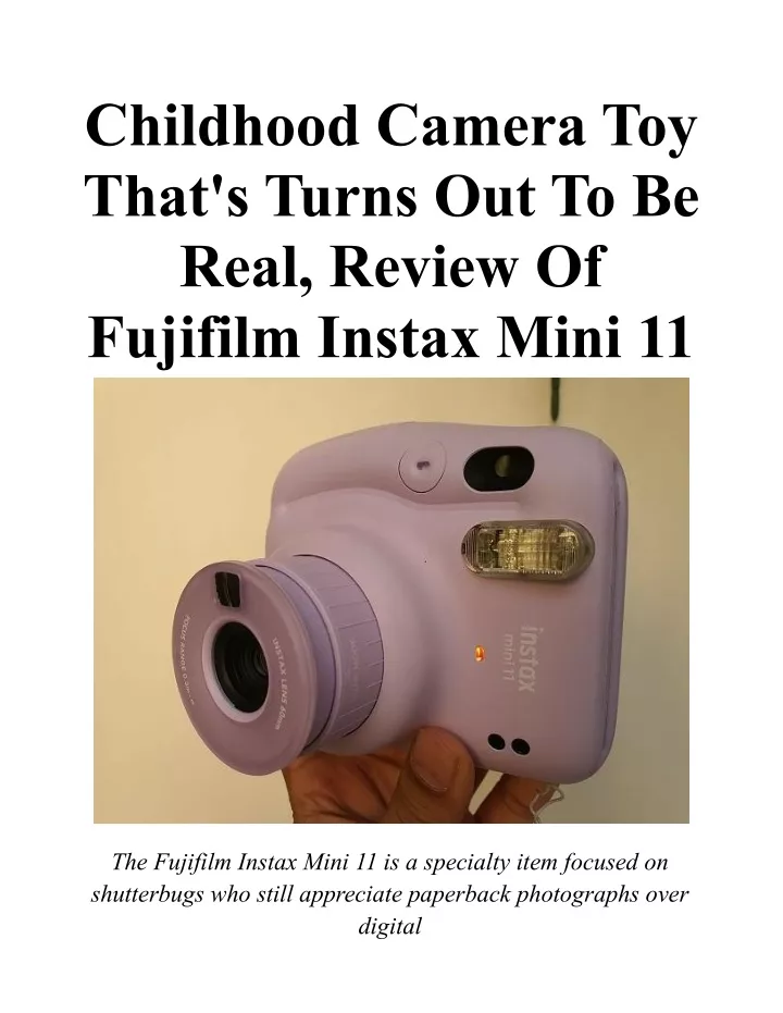 childhood camera toy that s turns out to be real