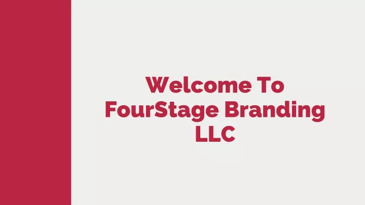 welcome to fourstage branding llc