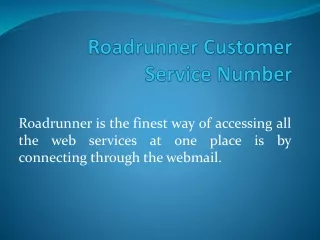 roadrunner customer service number