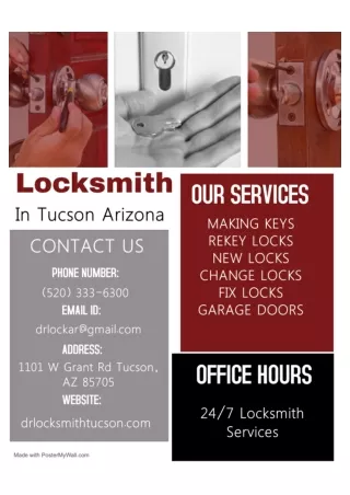 Locksmith Tucson in Arizona