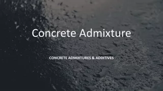 Best Quality Concrete Admixture| Muhu China