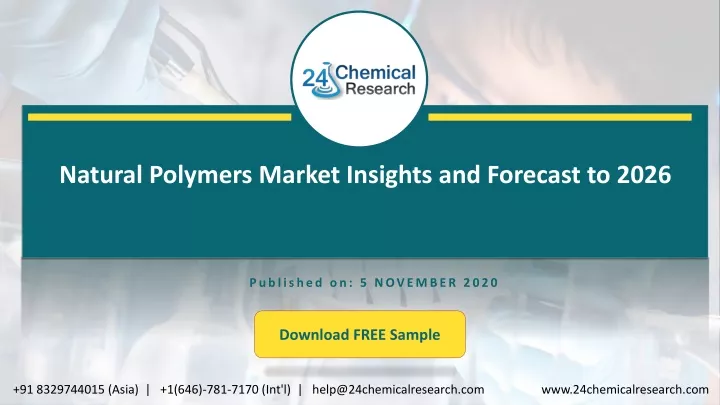 natural polymers market insights and forecast