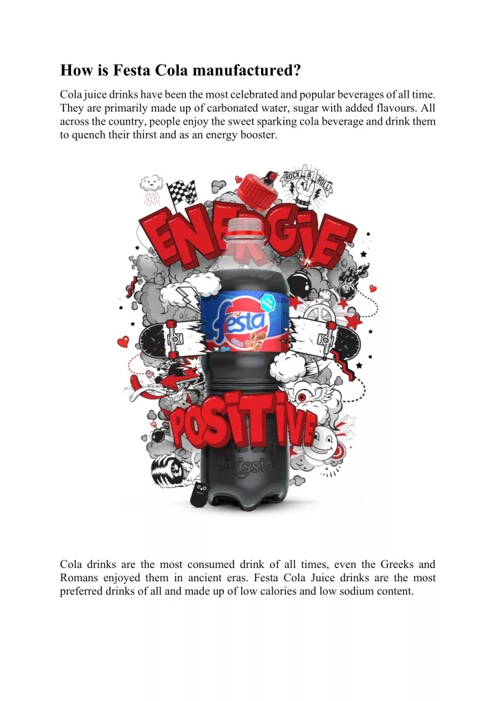 how is festa cola manufactured