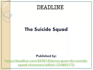 The Suicide Squad